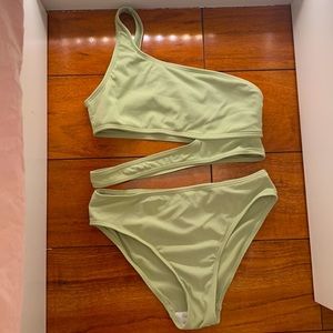 SHEIN girls swim suit for summer! Minty  green